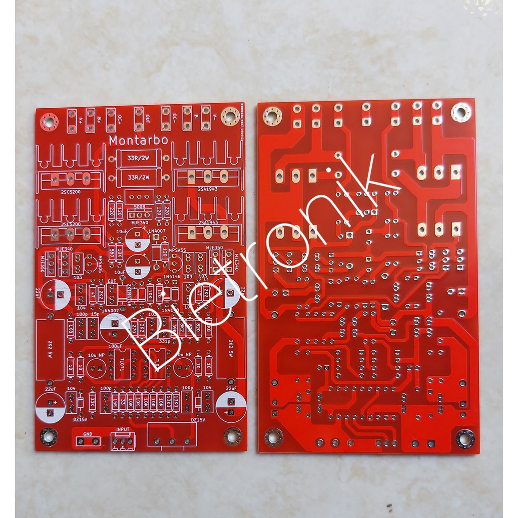 PCB Montarbo AMP Tanpa Final Dauble layer