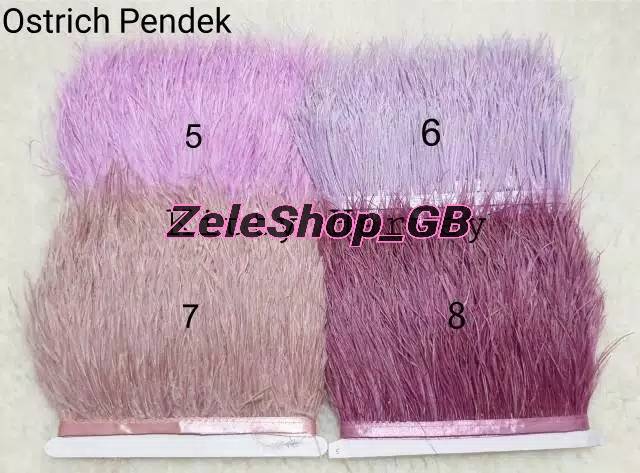 PART 1 | Bulu Ostrich Pendek T 8-10 cm / Bulu untuk Jilbab / Bulu untuk Baju