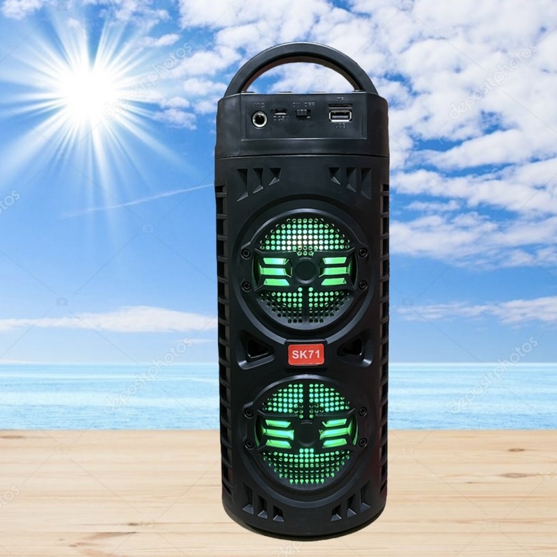 speaker bluetooth big bass speaker portabel karaoke SK-71bt speaker aktif termurah