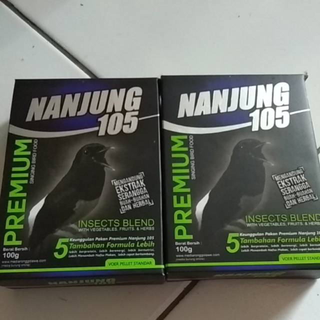 nanjung 105 Ebod jaya Voer pakan murai 100 gram