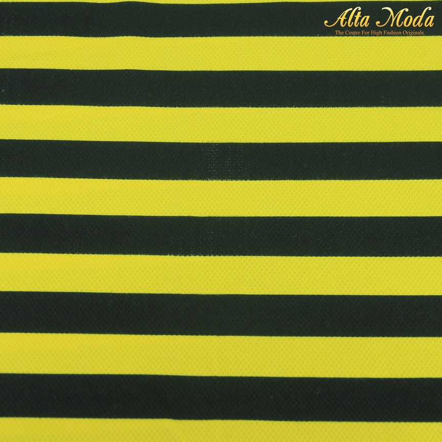

Alta Moda Katun Motif Dobby Hitam Kuning Motif Garis (1M)