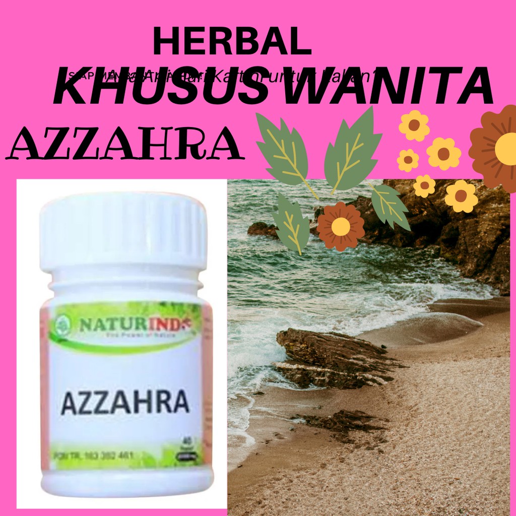 Obat herbal keputihan nyeri haid pelancar haid kembali perawan Azzahra naturindo BPOM