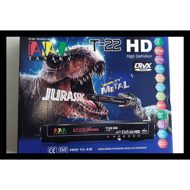 Promo Murah Receiver Tanaka T22 New Jurassic Metal Auto Bisskey Support Dvb Finder Best Seller 