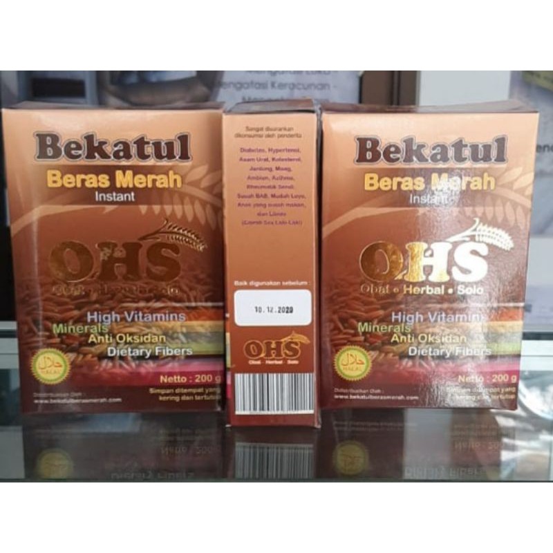 Beras Merah OHS Instan 200gr - Bekatul Beras Merah Original