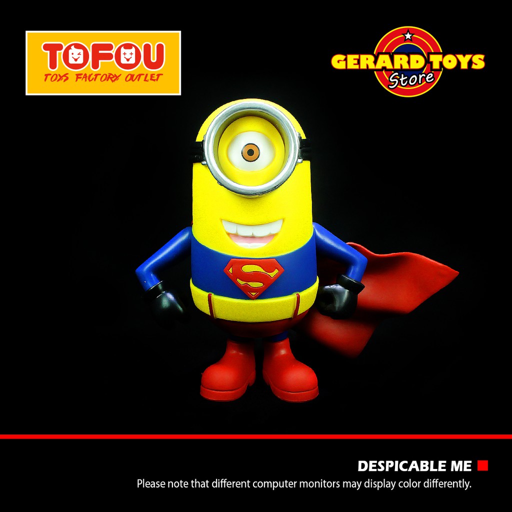 Mainan Despicable Me Minion Superman PVC Besar MURAH BANGET