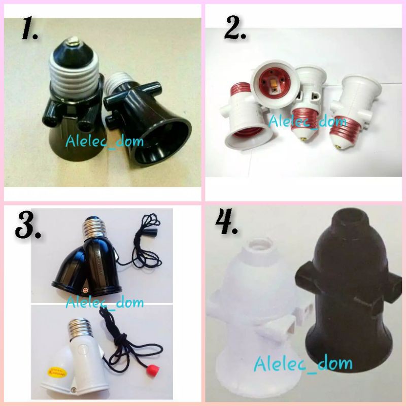 Fitting Kombinasi Broco Fitting Tarik 2 lampu Broco Vysalux Tofuda WN Fitting Lampu Kombinasi