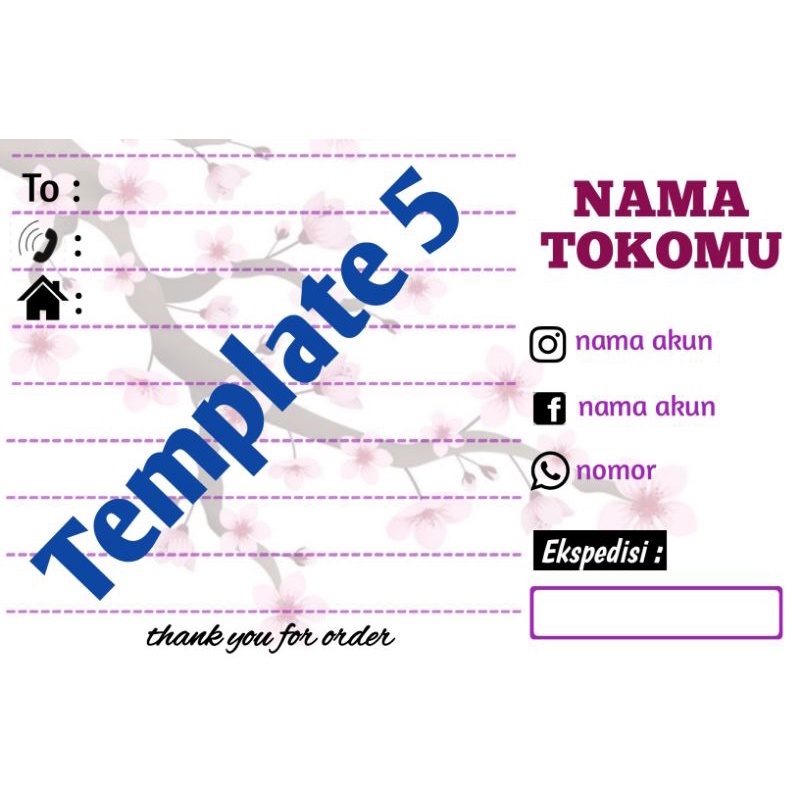 

Stiker Pengiriman Uk.11,5 x 7,5 cm isi 15 lembar