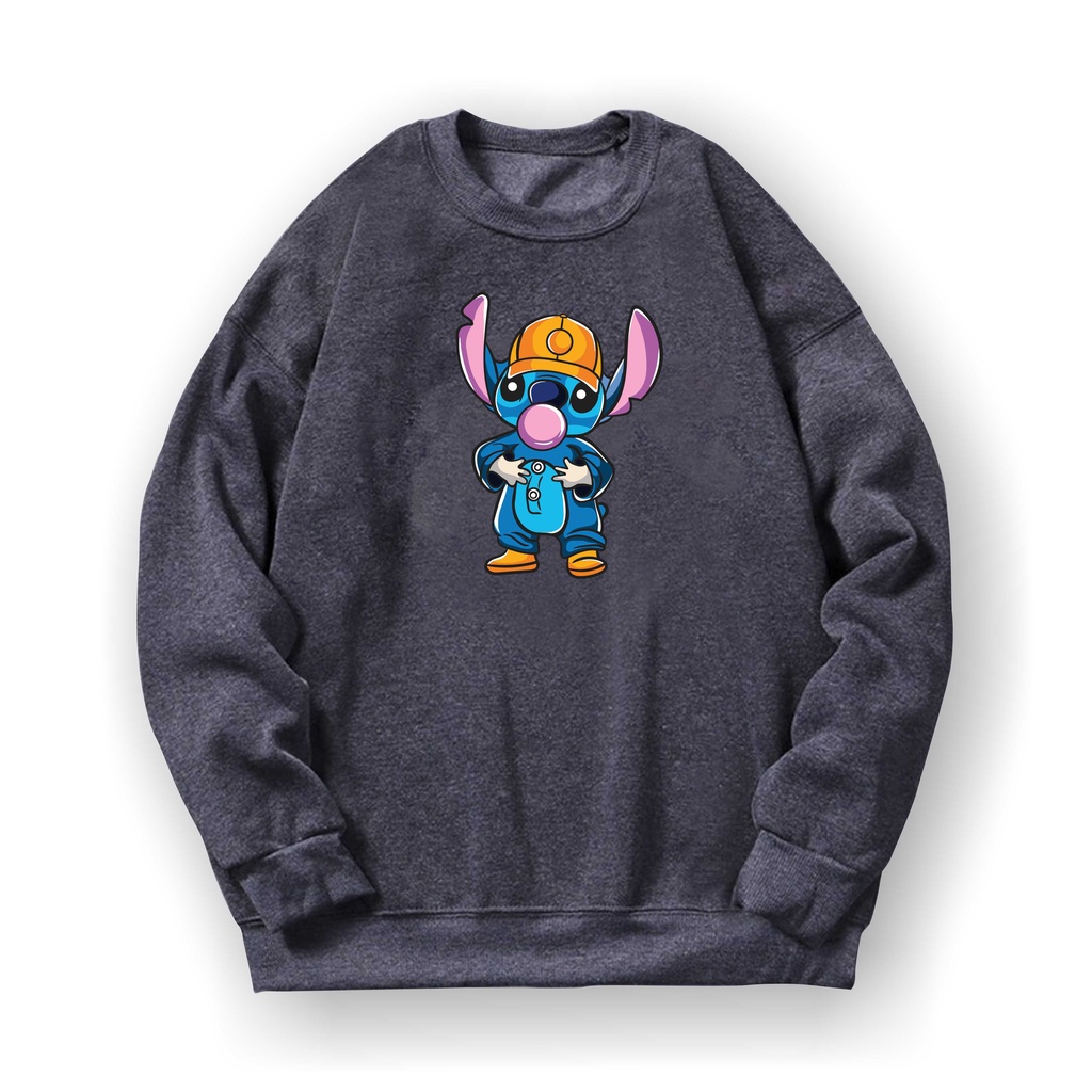 STICH Sweater Crewneck II STICH Basic Sweater II Sweatshirt Sz M - XL ( Pria &amp; Wanita / Anak &amp; Dewasa )