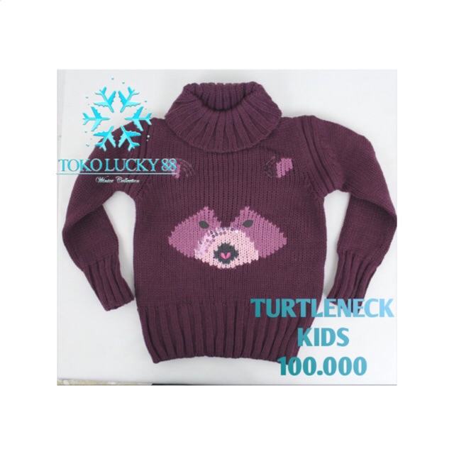 IMPORT MOLLAD Turtleneck Kids Rajut Wool Turtleneck Anak Winter Musim Dingin