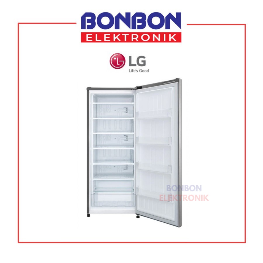 LG Upright Freezer GN-IN304SL / GNIN304SL 165L 6 Rak Lemari Es Pembeku