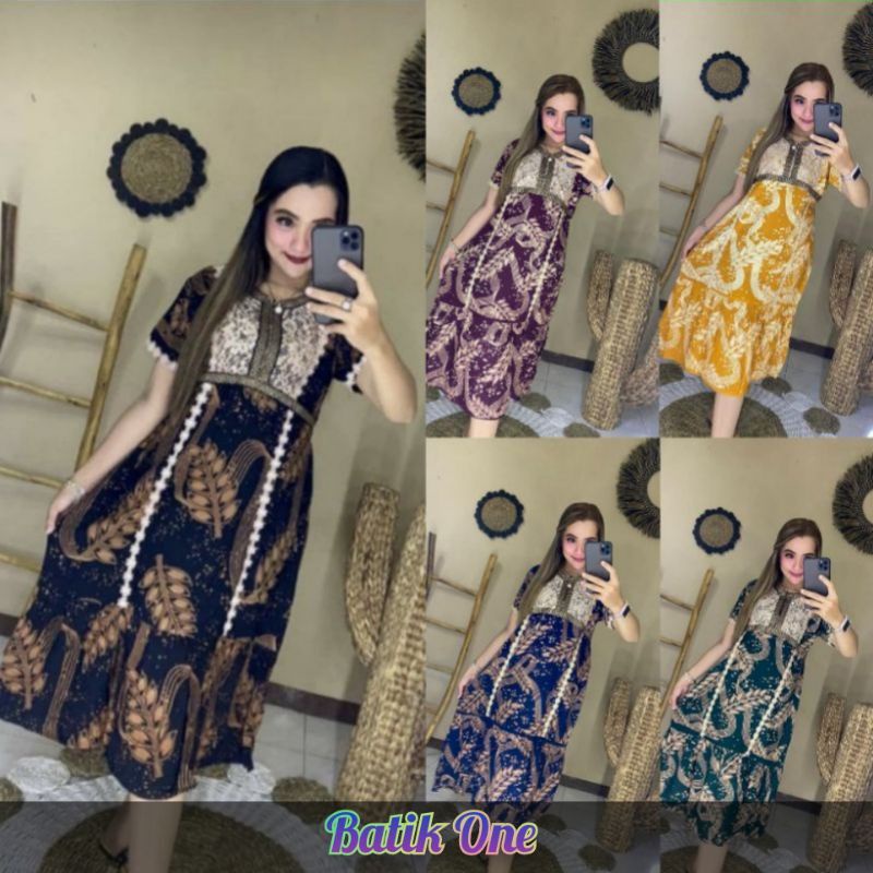 DASTER ARAB KEKINIAN | MOTIF DAUN | RITZLETING DEPAN | BUSUI