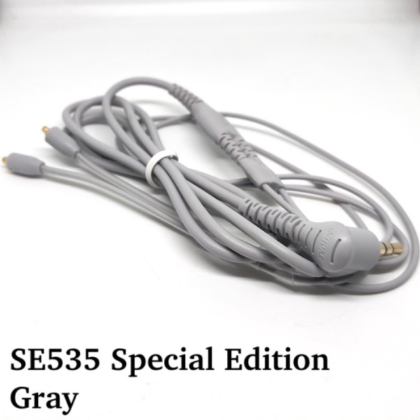 Promo Original Shure Se215 Se535 MMCX Pin Detach Cable With Seires Number - Special Gray Berkualitas