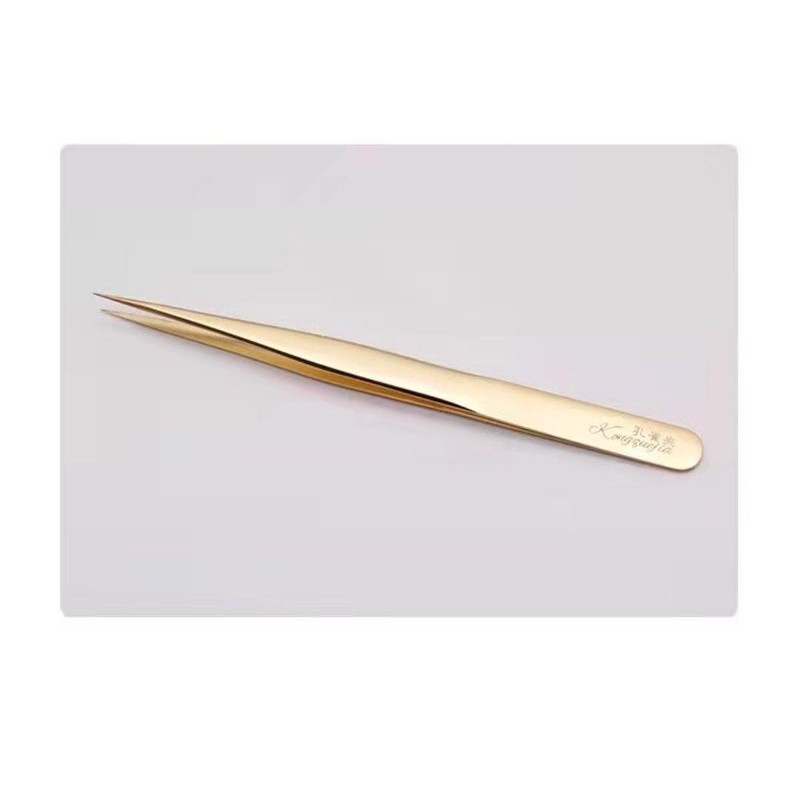 HEMOLA PINSET GOLD PINSET EYELASH EXTENSION GOOD QUALITY / HEMOLA PINSET DOLPHIN GOLD FEATHER LURUS