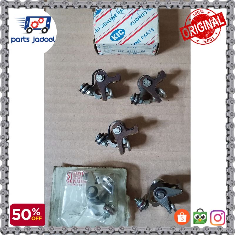 [PJ38] Platina Yamaha V80, V75 Merk Strong & KIC / Dobel Stater V80, V75/ Contact Point Set V-80, V-