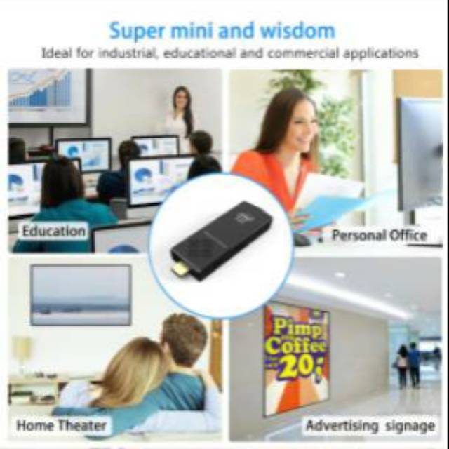 Mini PC Stick Intel W5 Pro 4GB Ram 64GB Rom 4/64 Wifi USB 3.0 Fan Windows 10 Original