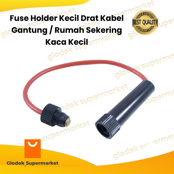 Fuse Holder Kecil Drat Kabel Gantung / Rumah Sekering Kaca Kecil