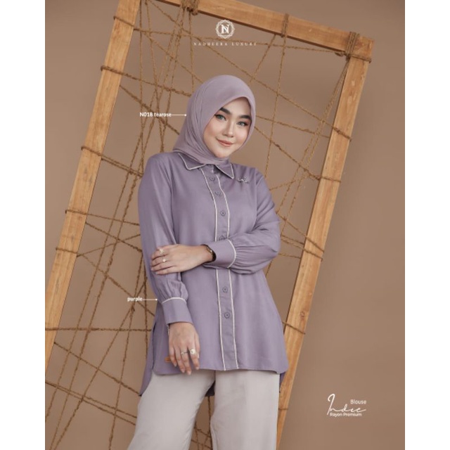 ATASAN WANITA TERBARU ✓COD✓ INDEE BLOUSE BY NADHEERA LUXURY ORIGINAL //DIAN PUSPITA COLLECTION