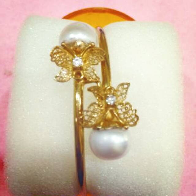 Gelang perak Kendari krum emas