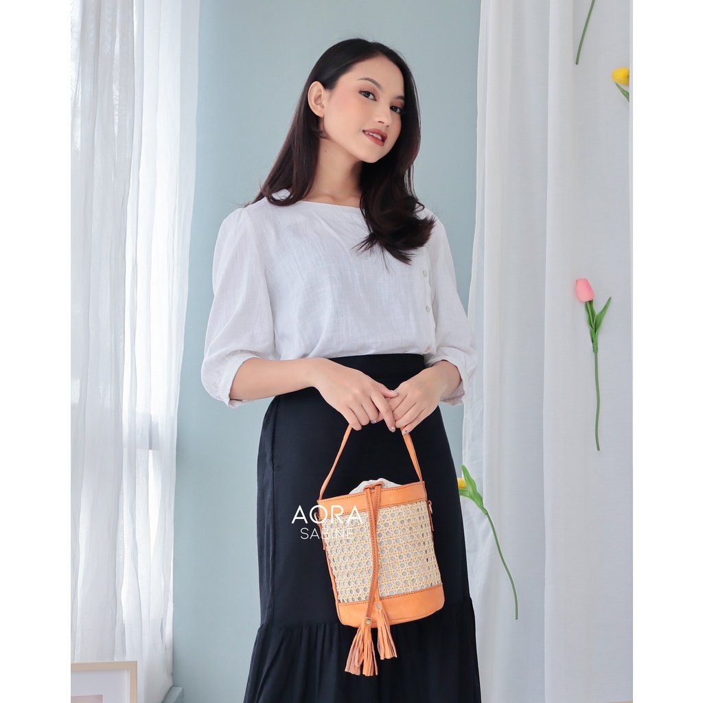 Rattan Bag, Handbag, Summerbag, Rattan Leather, Leather Bag, Bali Bag, Handmade Bag, Woven, Webbing 