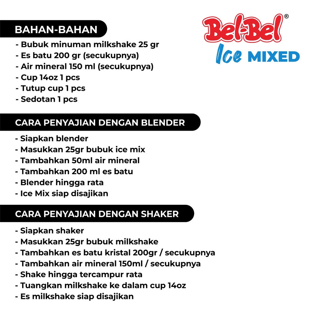 Bubuk Minuman Rasa Tiramisu 1 Kg - Belbel