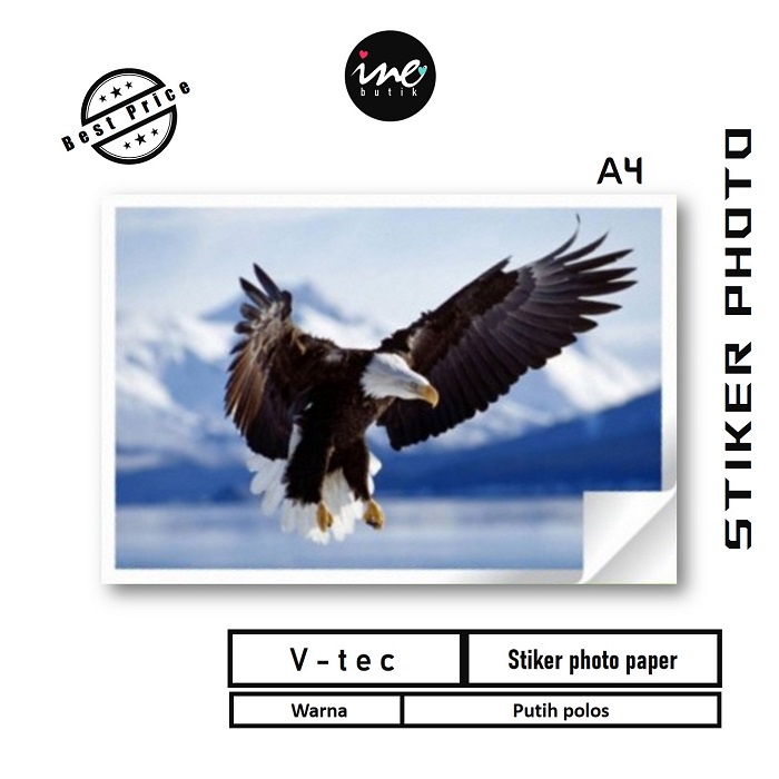 

KERTAS STIKER PHOTO UKURAN A4 ISI 20 LEMBAR 135GSM | KERTAS FOTO TEMPEL | STICKER PHOTO PAPER A4