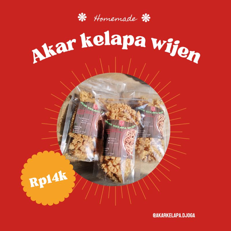 

KUE AKAR KELAPA WIJEN 100GR / KUE AKAR / AKAR KELAPA