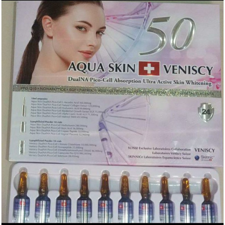 Aqua Skin Veniscy 50 NEW Skin Whitening