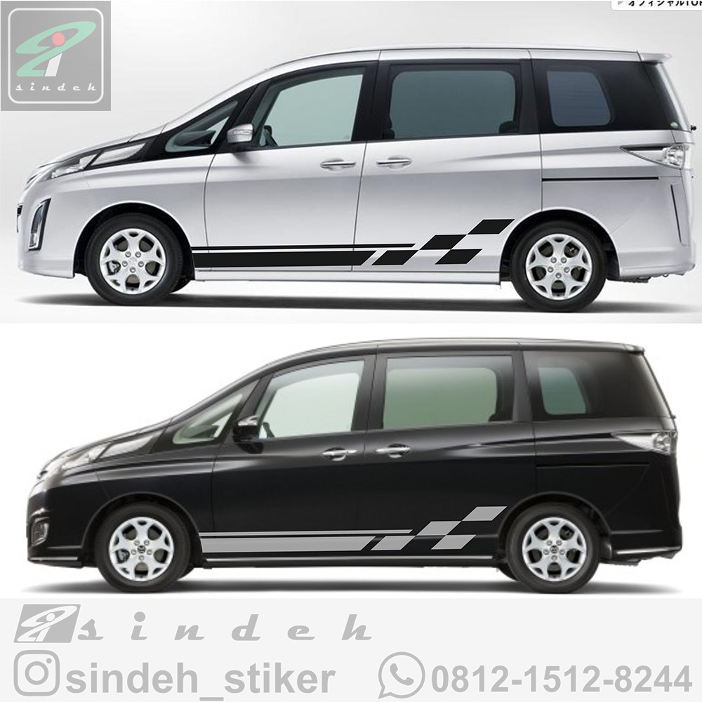 cutting sticker mobil mazda biante stiker mobil striping keren simple elegant - 03