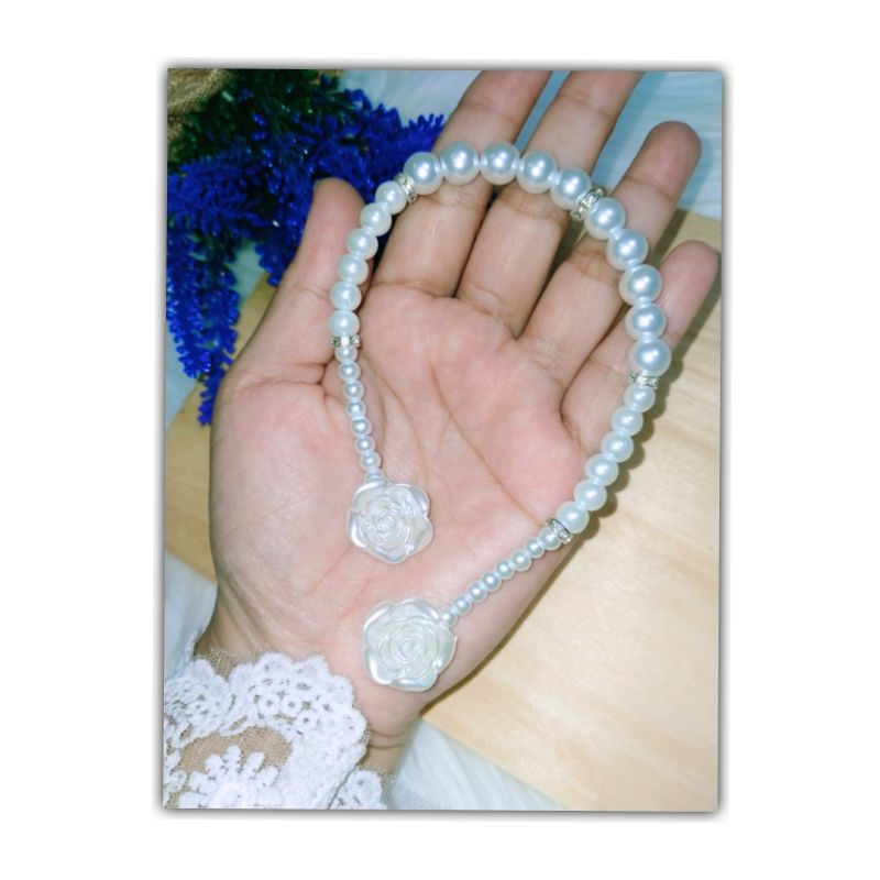 KONEKTOR MASKER HIJAB MUTIARA PENGAIT MASKER HIJAB MUTIARA DENGAN RENDOL DIAMOND