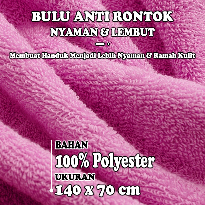 Handuk Mandi Polos Handuk Mandi Multifungsoi Ukuran 140x70cm Kualitas Impor Terbaik Handuk Mandi Dewasa Tebal H17