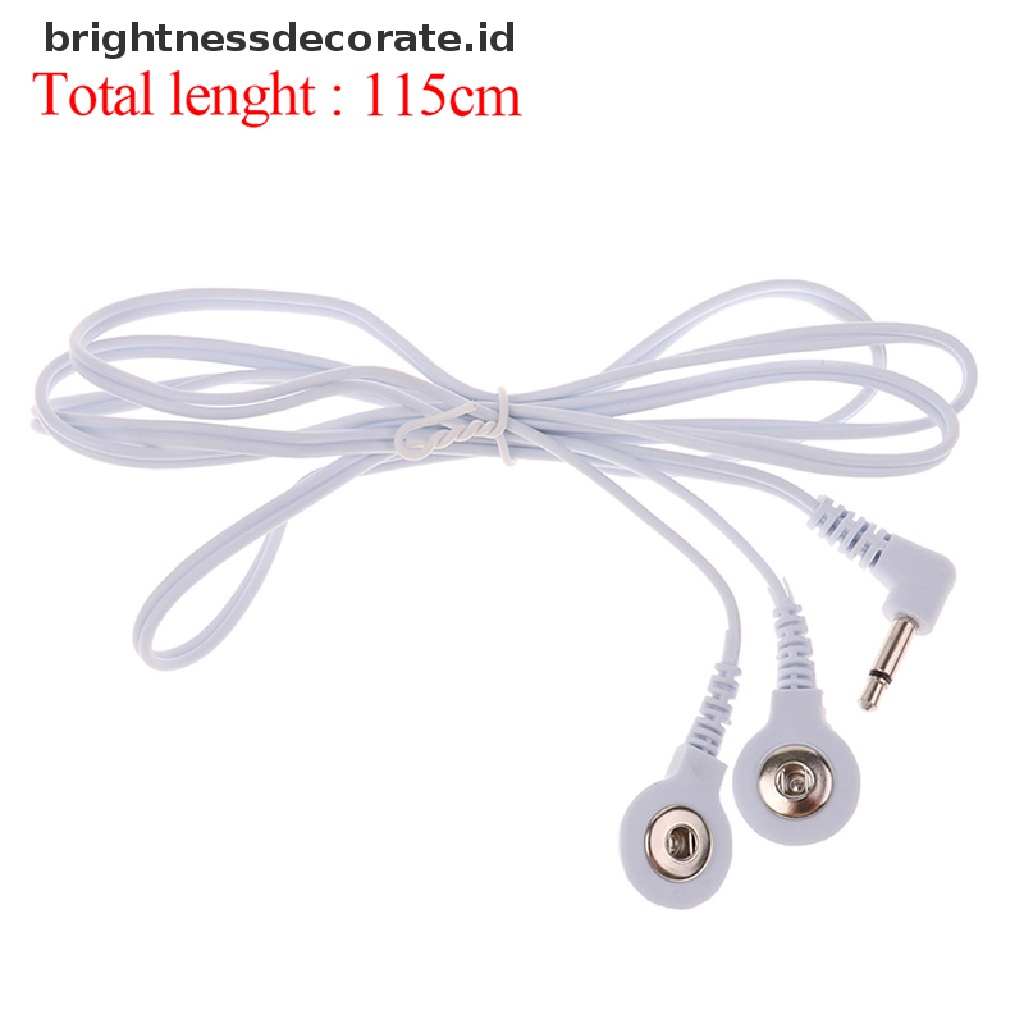 [birth] Electrode Lead Wires Jack Dc Head 3.5Mm Snap Replacement Tens Unit Cables 2-way [ID]