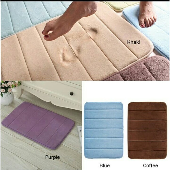TERMURAH Karpet/Keset untuk Kamar Mandi bahan busa-Anti Slip