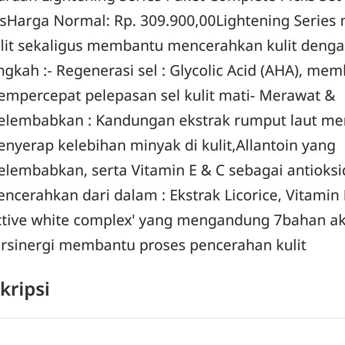 PR0MO paket 14pcs WARDAH LIGHTENING SKIN CARE MENCERAHKAN MEMUTIHKAN WAJAH