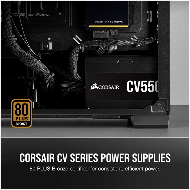 Corsair CV750 - 750 Watt 80 Plus Bronze Power supply