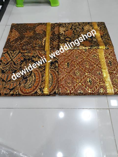 [Sepasang] Jarik Pengantin Prodo - Motif Lengkap | Dasar Coklat