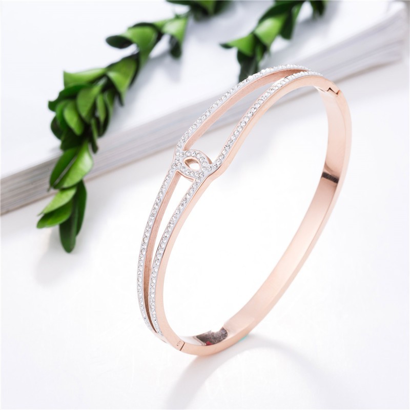 [NEW] Gelang Bracelet Wanita Aksesoris Titanium Korea Trendy Cocok Hadiah Elegant GK084