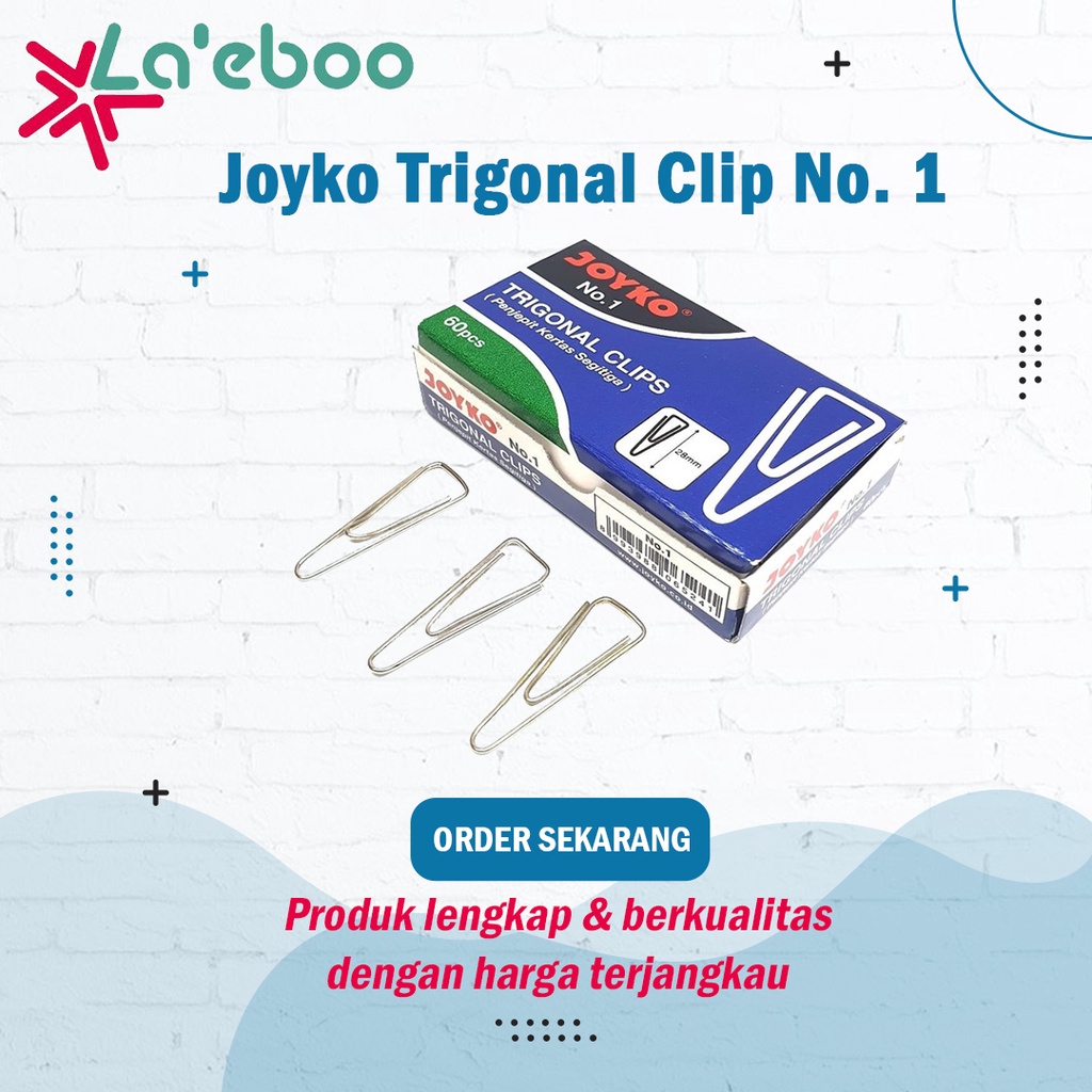 

Joyko Trigonal Clip No. 1 | Penjepit Klip Kertas