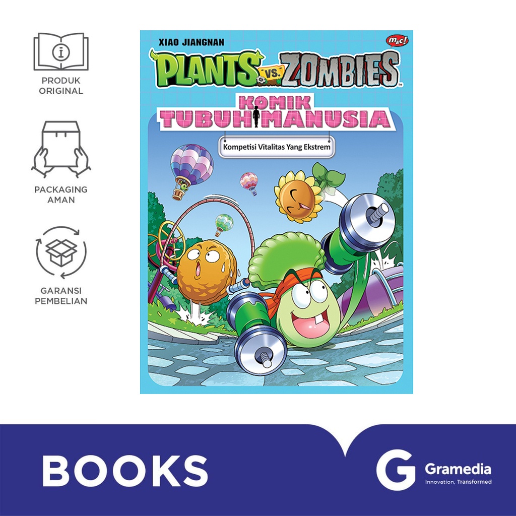 Gramedia Bali - Plants VS Zombies - Tubuh Manusia : Kompetisi Vitalitas yang Ekstrem