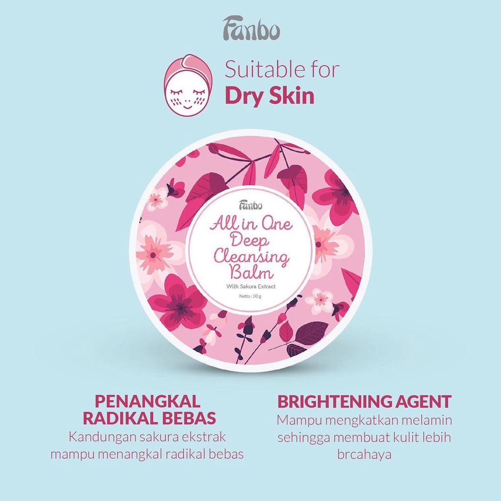 ★ BB ★ Fanbo All in One Deep Cleansing Balm - Pembersih Make up (Balm) - 30gr