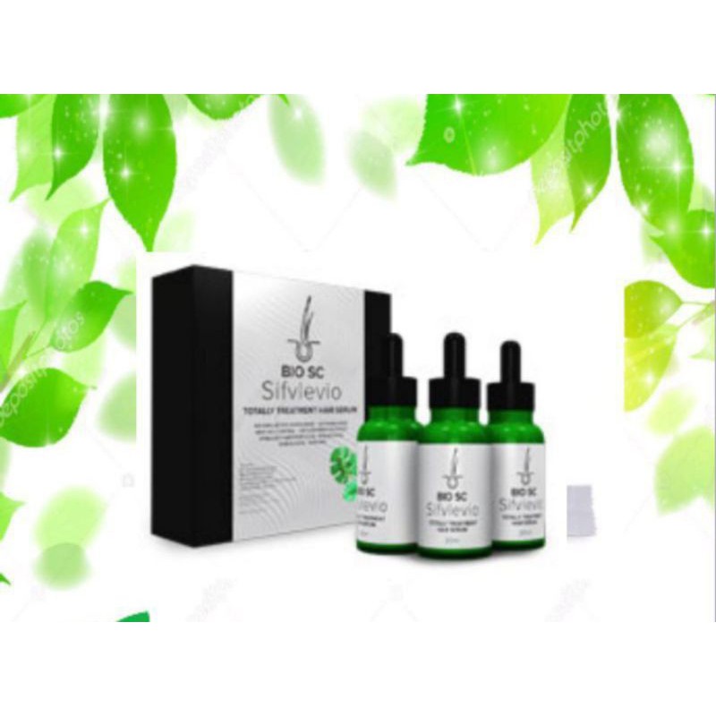 HAIR SERUM anti rambut rontok,botak,bahan ALAMI, ORIGINAL QR CODE, BIOSC SIFVLEVIO
