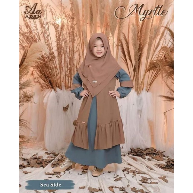 Sarimbit Aden Myrtle Series / Gamis Kids Sarimbit Aden / Gamis Kids saja