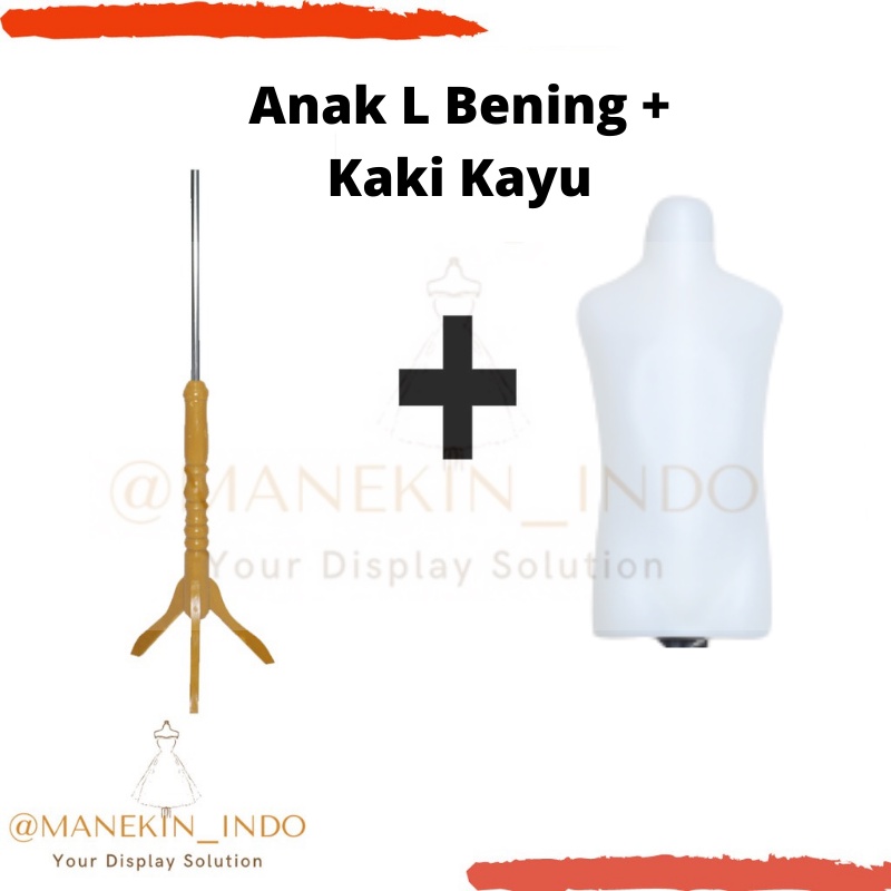 ANAK L BENING + KAKI KAYU |MANEKIN ANAK|MANEKIN MURAH|