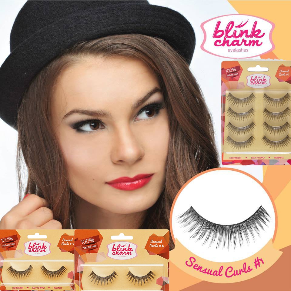 Blink Charm Eyelashes Sensual Curls (Isi 1 Pasang/4 Pasang) - Bulu Mata Palsu