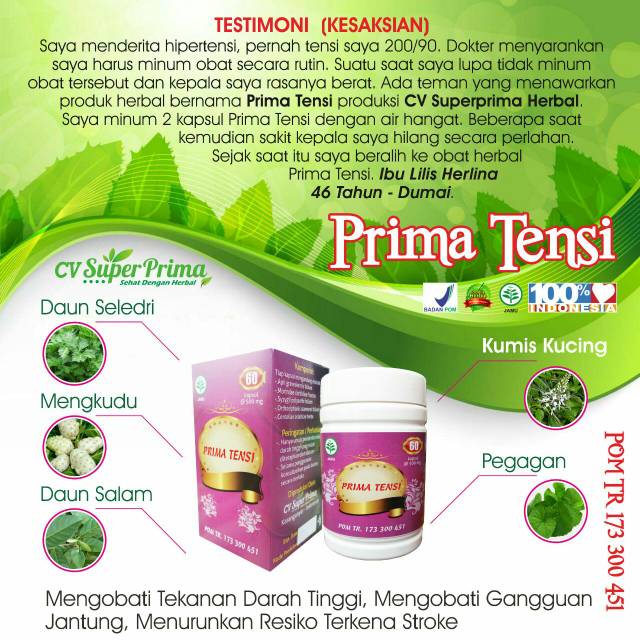 HERBAL TENSI/PRIMA TENSI/STROKE POM TR