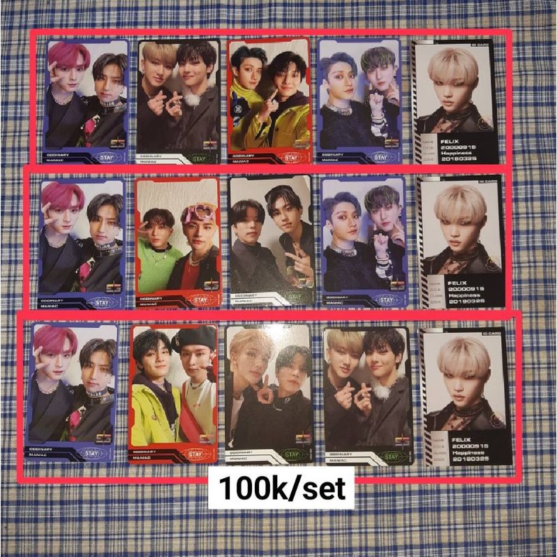 PC Photocard Trading card unit TC Minsung Bangchan Lee Know Changbin Hyunjin Han Felix Seungmin I.N 
