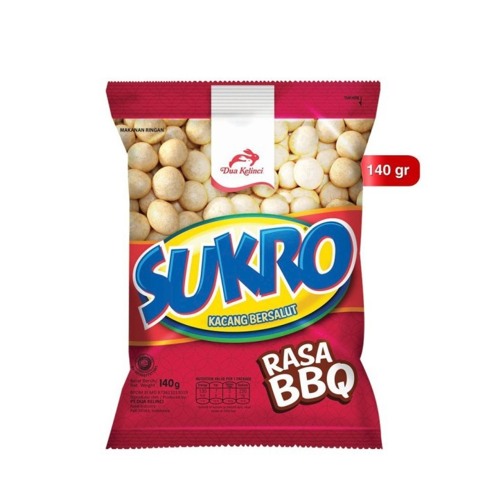 

Dua Kelinci Sukro Kacang Bersalut BBQ 130gr