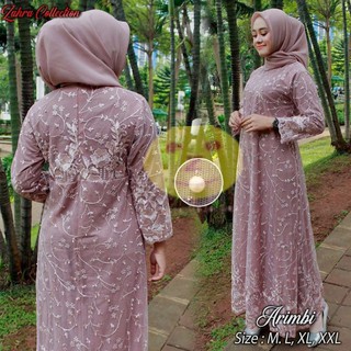 Model Gamis Full Brokat Radea