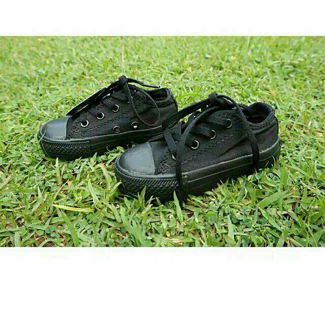 Sepatu Anak full Black/sepatu santai/sepatu kids baby/anak keren