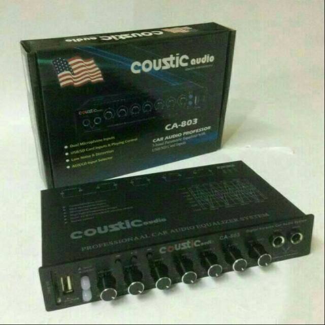 PRE AMP COUSTIC AUDIO CA-803 USB/MMC KARAOKE