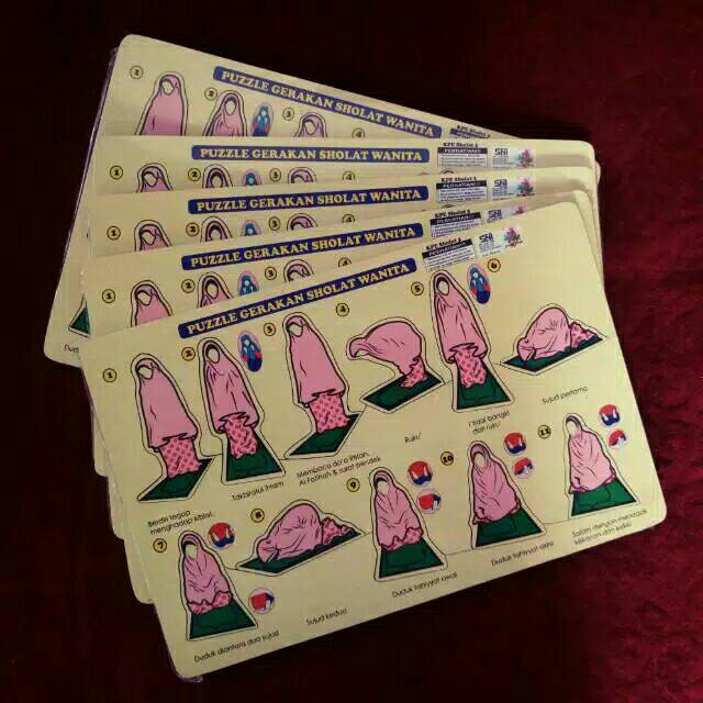 Puzzle Kayu Tata Cara Sholat Murah (Acb Berkah Stationery)